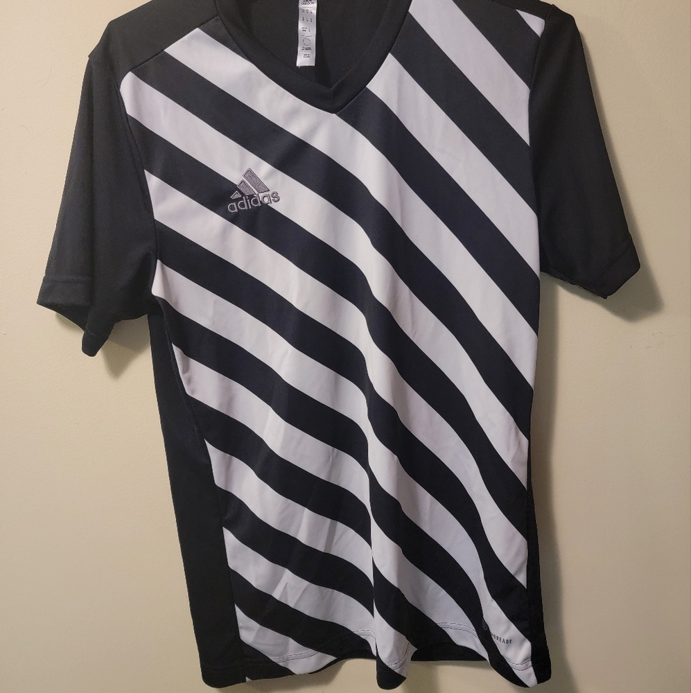 Adidas Mens Athletic T-Shirt V Neck Sz M